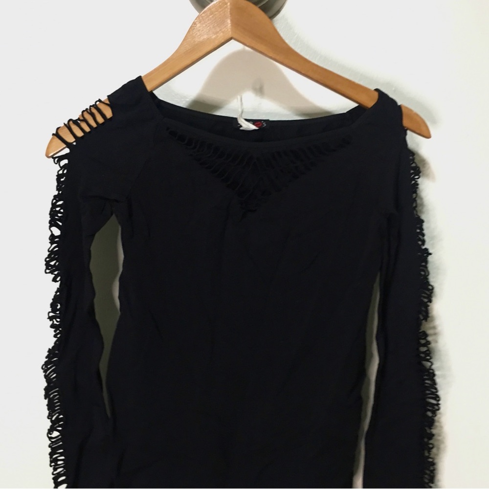 Cut Long Sleeve Shirt